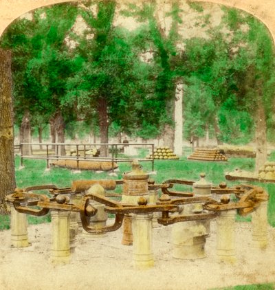 Wielki Łańcuch, Trophy Point, West Point, Nowy Jork, USA, 1901 autorstwa Underwood and Underwood