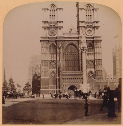 Opactwo Westminsterskie, Londyn, Anglia, 1896. autorstwa Underwood and Underwood