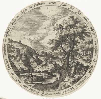 Abraham wypędza Hagar i Ismaela Historia życia Abrahama (tytuł serii) autorstwa Unknown