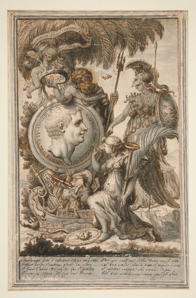 Alegoria na cześć Antonio Vaini autorstwa Unknown