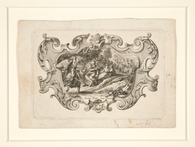 Anioł zbliża się do mężczyzny na dupie (scena biblijna) autorstwa Unknown