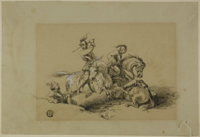 Walka Cavaliers autorstwa Unknown
