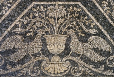 Mozaika i dekoracje ścienne, Nymphaeum w Villa Litta Visconti Borromeo Arese, Lainate, Lombardia, Włochy autorstwa Unknown