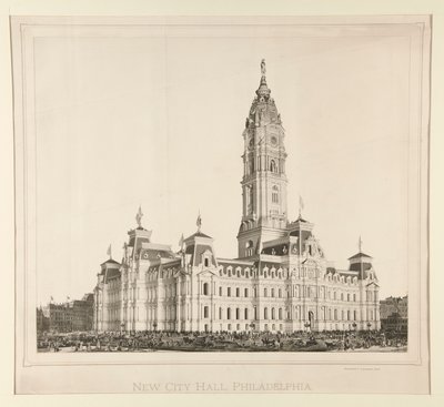 Nowy Ratusz, Filadelfia autorstwa Unknown