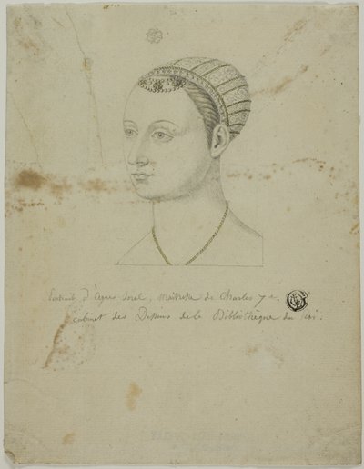 Portret Agnes Sorel autorstwa Unknown