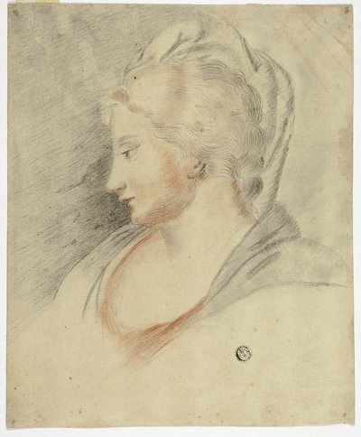 Profilowy portret kobiety autorstwa Unknown