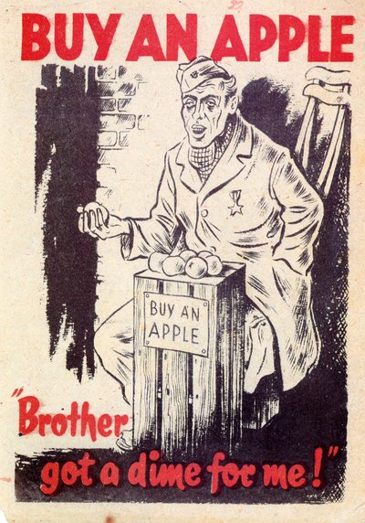 Propaganda. Kup jabłko. Brat dostał za mnie pensa! 1940 autorstwa Unknown