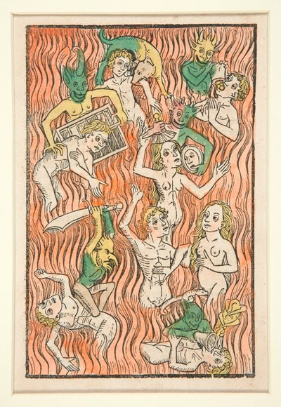 Czyściec, ilustracja z Ogrodu Korzenia Duszy autorstwa Unknown