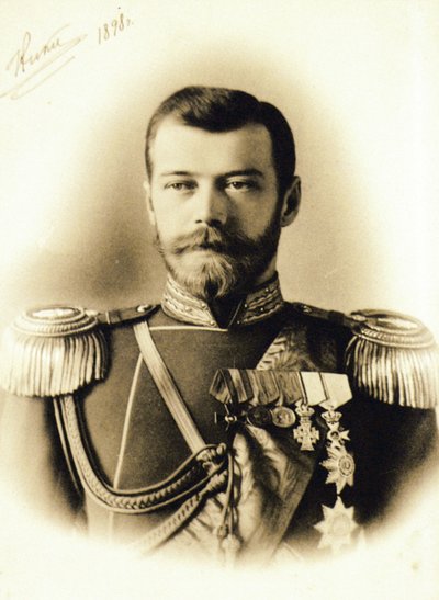 Cesarz rosyjski, car Mikołaj II, 1898. autorstwa Unknown