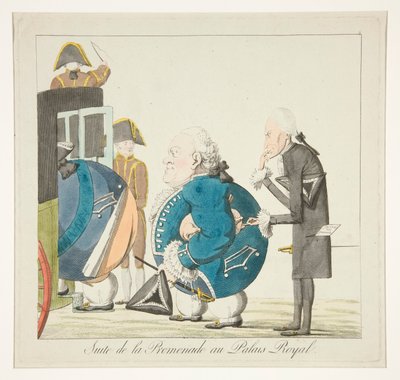 Suite de la Promenade au Palais-Royal (podążając promenadą w Palais-Royal) autorstwa Unknown