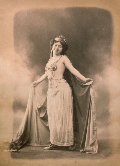 Napoletanska aktorka, pani Caracciolo w orientalnym stroju autorstwa Unknown