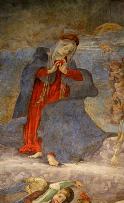 Najświętsza Maryja Panna podczas Wniebowzięcia autorstwa Unknown