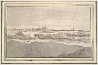 Widok na Haarlem od północnego zachodu autorstwa Unknown