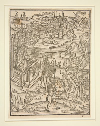 Drzeworyt z Wergiliusza strasburskiego, 1502 autorstwa Unknown
