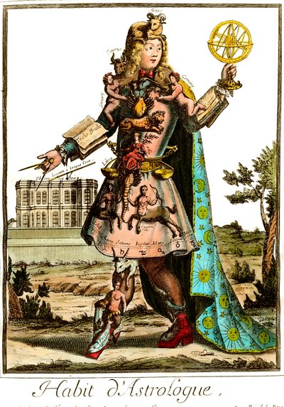 Kostium astrologa z XVII wieku. Prywatna kolekcja. autorstwa Unknown artist