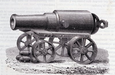 Karabin Blakely - The Blakely Canon na London Expo (1862) autorstwa Unknown artist