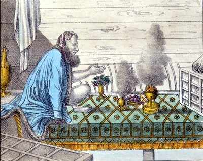 Parsi, czciciel ognia, wywodzący się z Zaratustry (Zaratustra, Zaratusztry, Zaratustra lub Zoroastry). autorstwa Unknown artist