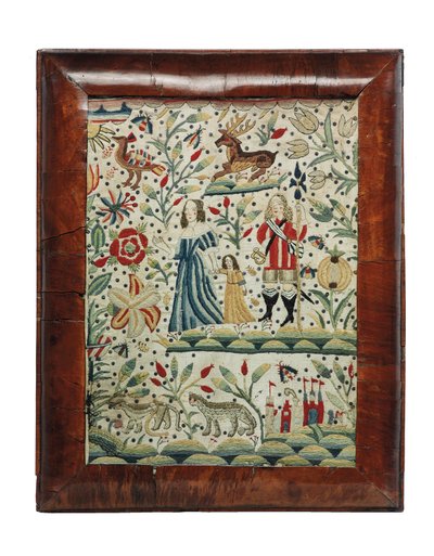 Obraz do robótek ręcznych w stylu Williama i Marii, ok. 1690 (len i wełna) autorstwa Unknown artist