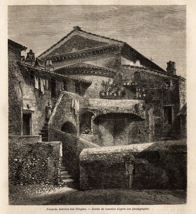 Kloaka za kaplicą San Crispino autorstwa Unknown artist
