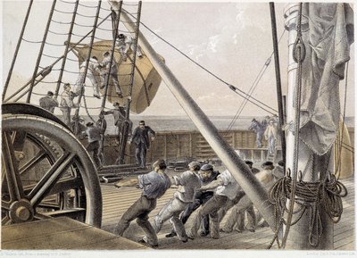 Ogromna boja punktowa została narysowana 2 sierpnia 1858 r. - w „The Atlantic telegraph” W.H. Russela, ok. 1930 r. 1860 autorstwa Unknown artist