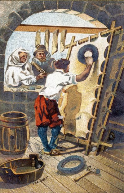 Wytwórca papug w 1575 roku. autorstwa Unknown artist