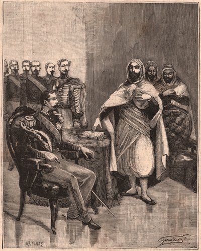 Abd El Kader i Napoleon III autorstwa Unknown