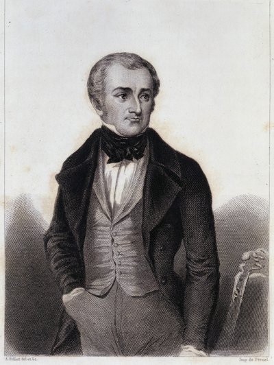 Adolphe Thiers (1797-1877) - grawer w „Historii życia politycznego i prywatnego Ludwika Filipa” autorstwa Unknown artist