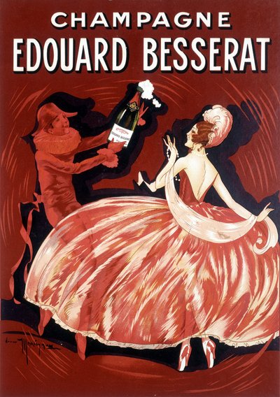 Plakat reklamowy szampana Edouard Besserat, koniec XIX wieku autorstwa Unknown Artist