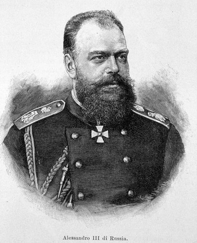 Aleksander III (Aleksandrowicz) cesarz Rosji autorstwa Unknown artist