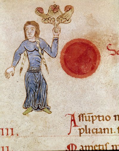 Alegoryczne przedstawienie miesiąca sierpnia (Miniatura autorstwa Unknown artist