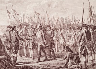 Wojna o niepodległość Stanów Zjednoczonych: kapitulacja Lorda Cornwallisa autorstwa Unknown artist