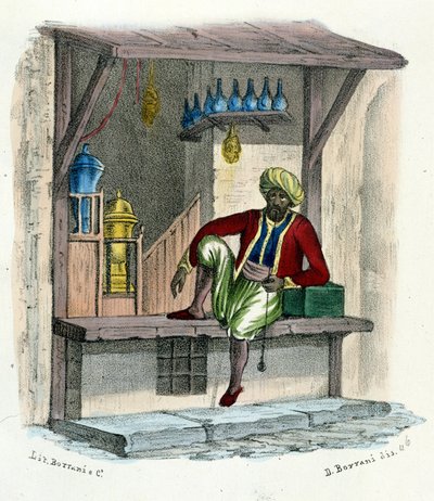 Sprzedawca arabski, rytownik ok. 1850 r. autorstwa Unknown artist