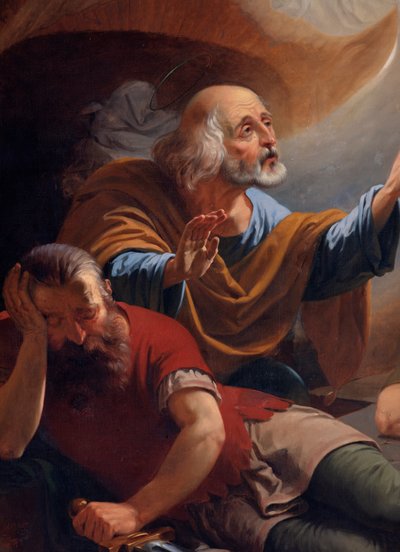Anioł uwalnia św. Piotra z więzienia, rys. F. Devigne (?) autorstwa Unknown artist
