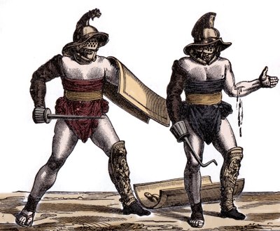 Starożytny Rzym: Gladiator rzymski - Starożytność rzymska: gladiator autorstwa Unknown artist