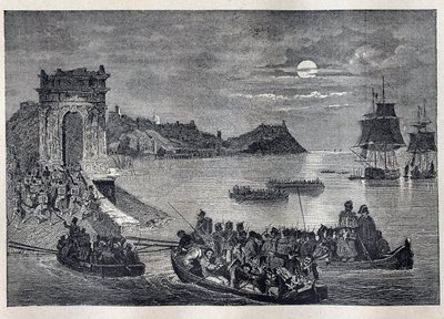 Ankona (Ancona) – wyprawa z Ankony do Włoch rozpoczęta przez Ludwika Filipa I w nocy z 22 na 23 lutego autorstwa Unknown artist