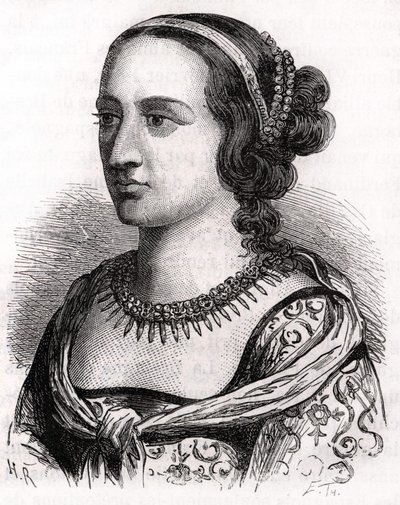 Anna z Francji, znana jako Pani z Beaujeu (1461-1522). autorstwa Unknown artist
