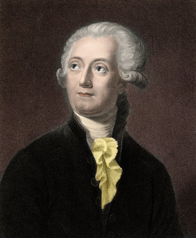 Antoine Laurent Lavoisier (1743-1794) - rycina - XIX wiek autorstwa Unknown artist