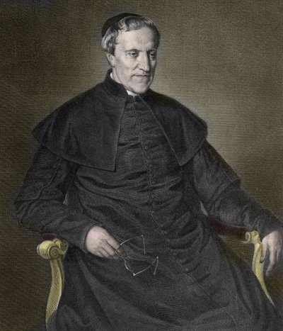 Antonio Rosmini (1797-1855), włoski filozof i ksiądz - Portret włoskiego księdza i filozofa Antonio Rosmini Serbati (Rosmini-Serbati) (1797-1855) „” autorstwa Unknown artist
