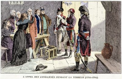 Odwołanie skazanych podczas terroru (1793-1794) autorstwa Unknown artist
