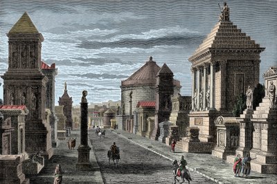 Droga Appijska - Via Appia a Rzym - Droga Appijska do Rzymu - autorstwa Unknown artist