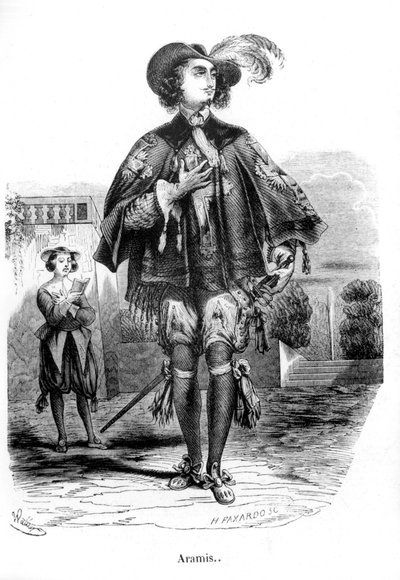 Aramis - w „Trzech muszkieterach” Alexandre Dumas Père. autorstwa Unknown artist