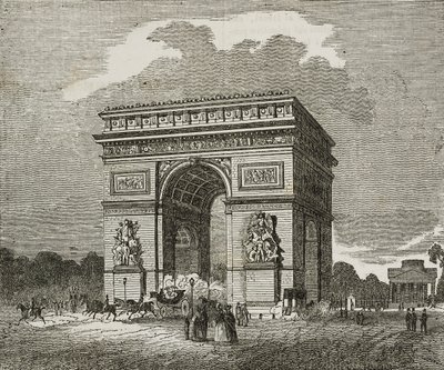 Łuk Triumfalny, Paryż, Francja autorstwa Unknown artist