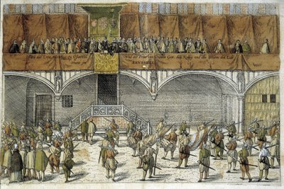 Archeduc Mathias i Prince of Orange składają przysięgę ochrony wolności Holandii autorstwa Unknown artist