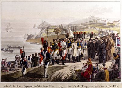 Przylot z Napoleona na wyspę Elba autorstwa Unknown artist