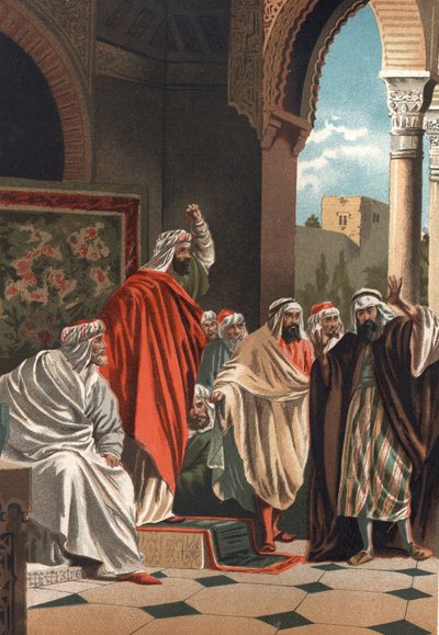 Averroés filozof i lekarz arabski (1126-1198). z „Nauka i jej ludzie” Louisa Figuiera. Barcelona 1881 autorstwa Unknown artist