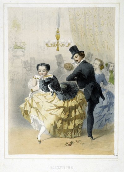 Piłka: Valentino, ok. 1860 autorstwa Unknown artist