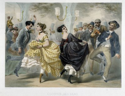 Bal w Closerie des Lilas, ok. 1860 autorstwa Unknown artist