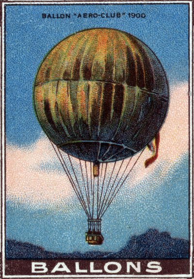 Balonowy "aeroklub" ("aero club") autorstwa Unknown Artist