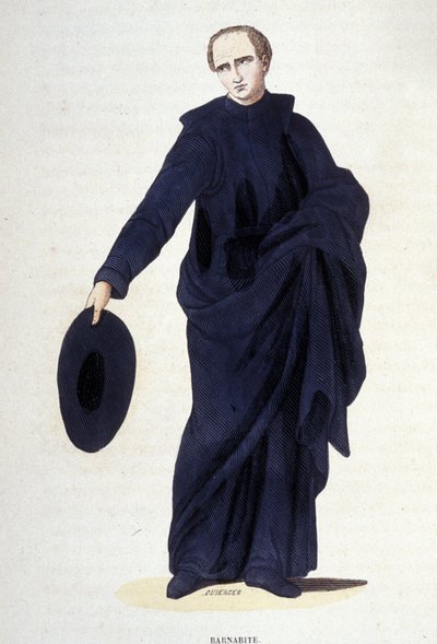 Barnabit. Rycina z albumu na zakony, Paryż autorstwa Unknown artist