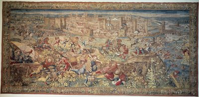 Bitwa pod Pawią. Gobelin. XVII wiek. Muzeum Capodimonte w Neapolu. autorstwa Unknown artist
